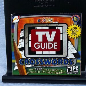 New unused CD ROM software TV Guide over 1000 crosswords puzzle game Windows PC